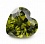 Сердце 8*8 (олива) фианит