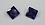 Квадрат 8*8 синий terbium#18 фианит