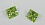 Квадрат 7,5*7,5 зеленый светлый фианит