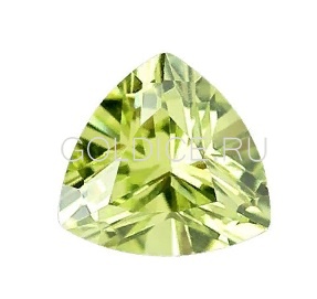 Трилион 9*9 (зелёный светлый) фианит