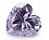 Сердце 5*5 (лаванда) фианит