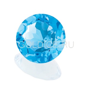 Круг 1,00 мм (голубой) фианит