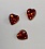 Сердце 4*4 (гранат)terbium#16 фианит