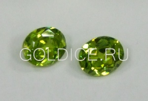 Овал 5*7 мм (хризолит)terbium#21 фианит