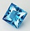 Квадрат 6*6 голубой топаз синтетический №59
