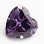 Сердце 8*8 (аметист) фианит