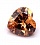 Сердце 7*7 (шампань темная) фианит
