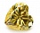 Сердце 6*6 (золотой) фианит